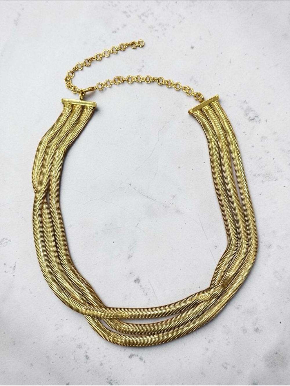 Gold Multi-Strand Statement Necklace - Women Jewelry